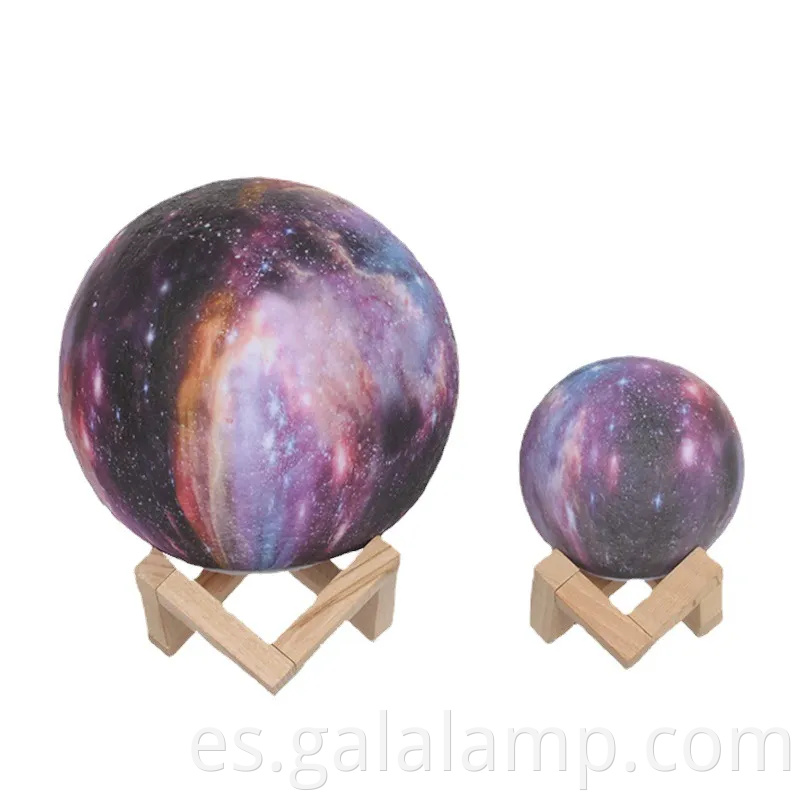 Lámpara de luna 3d mágica - decoración de luz nocturna de cielo estrellado a mano